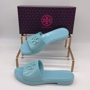Tory Burch Eleanor Jelly Sandal Light Blue Island Blue